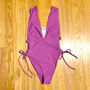 NWOT Forever 21 Purple One Piece Swimsuit